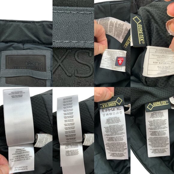 Dakine Womens Gore-Tex Insulated Pants XS Gray Straight Leg Snowboard Ski Winter - Picture 5 of 15